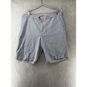 Banana Republic Emerson‎ Shorts Seersucker Striped Casual Blue White 38